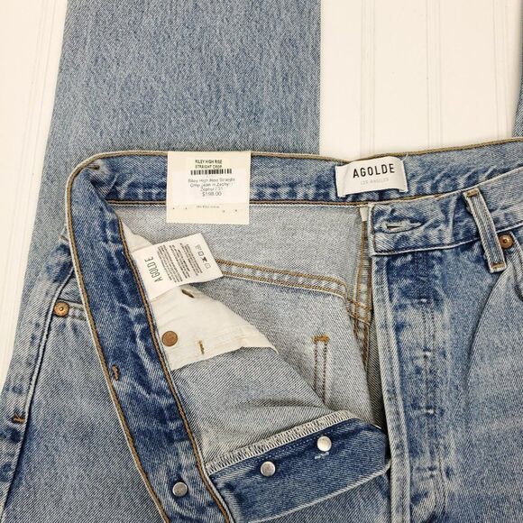 AGOLDE Riley High Rise Straight Crop Jeans - Picture 11 of 15